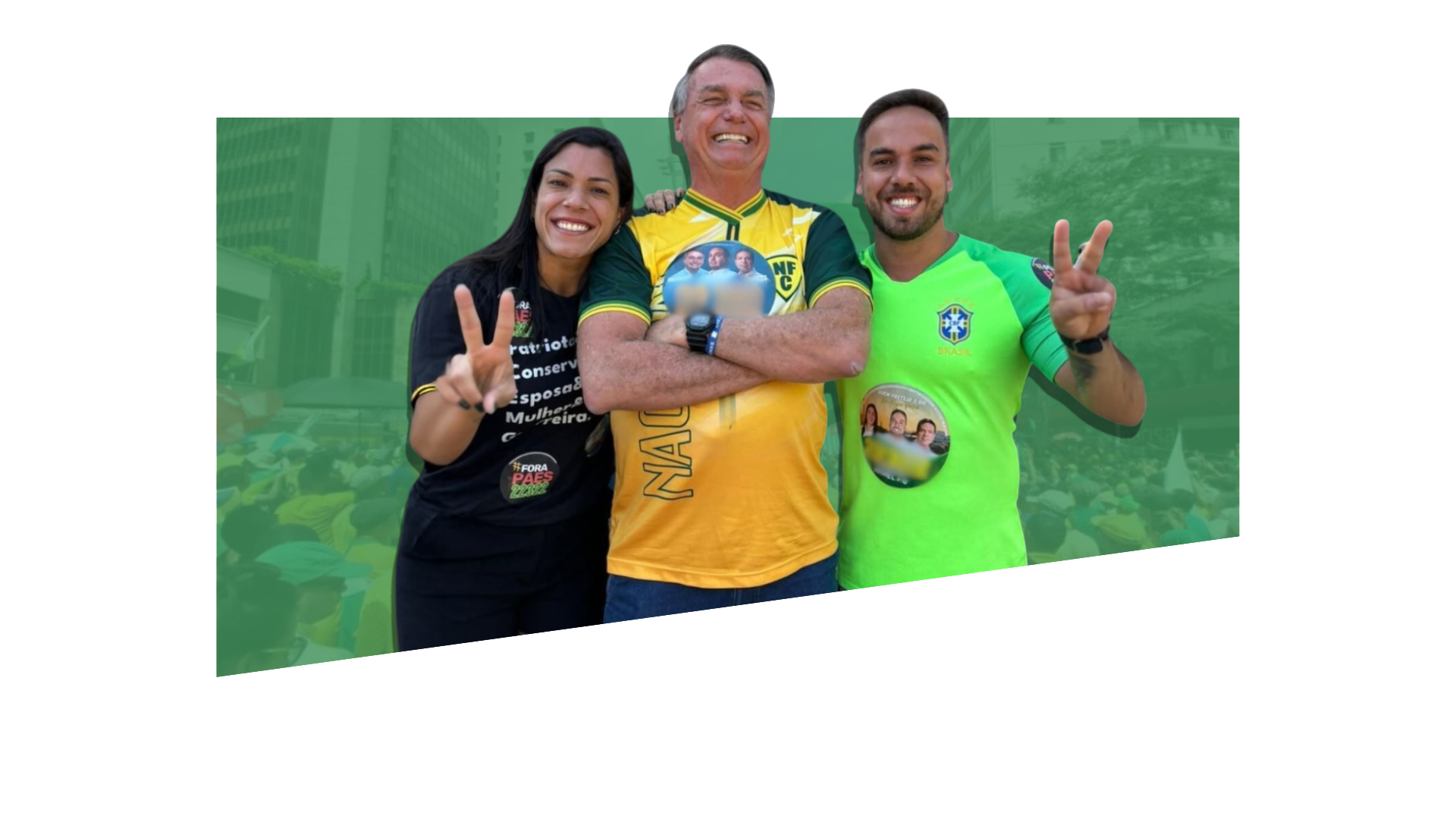 Fernando Armelau com apoiadores